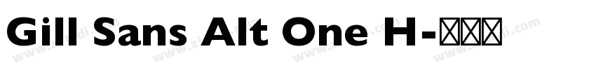 Gill Sans Alt One H字体转换